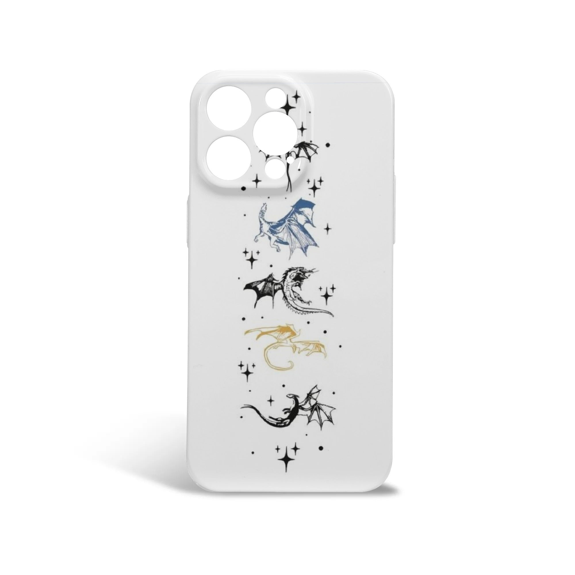 Phone Case Minimalist Dragon Line Art Inspired Fourth Wing, Fourth Wing Phone Case, Fantasy Novel iPhone Cover, Book Lover Gift  PCVLR37