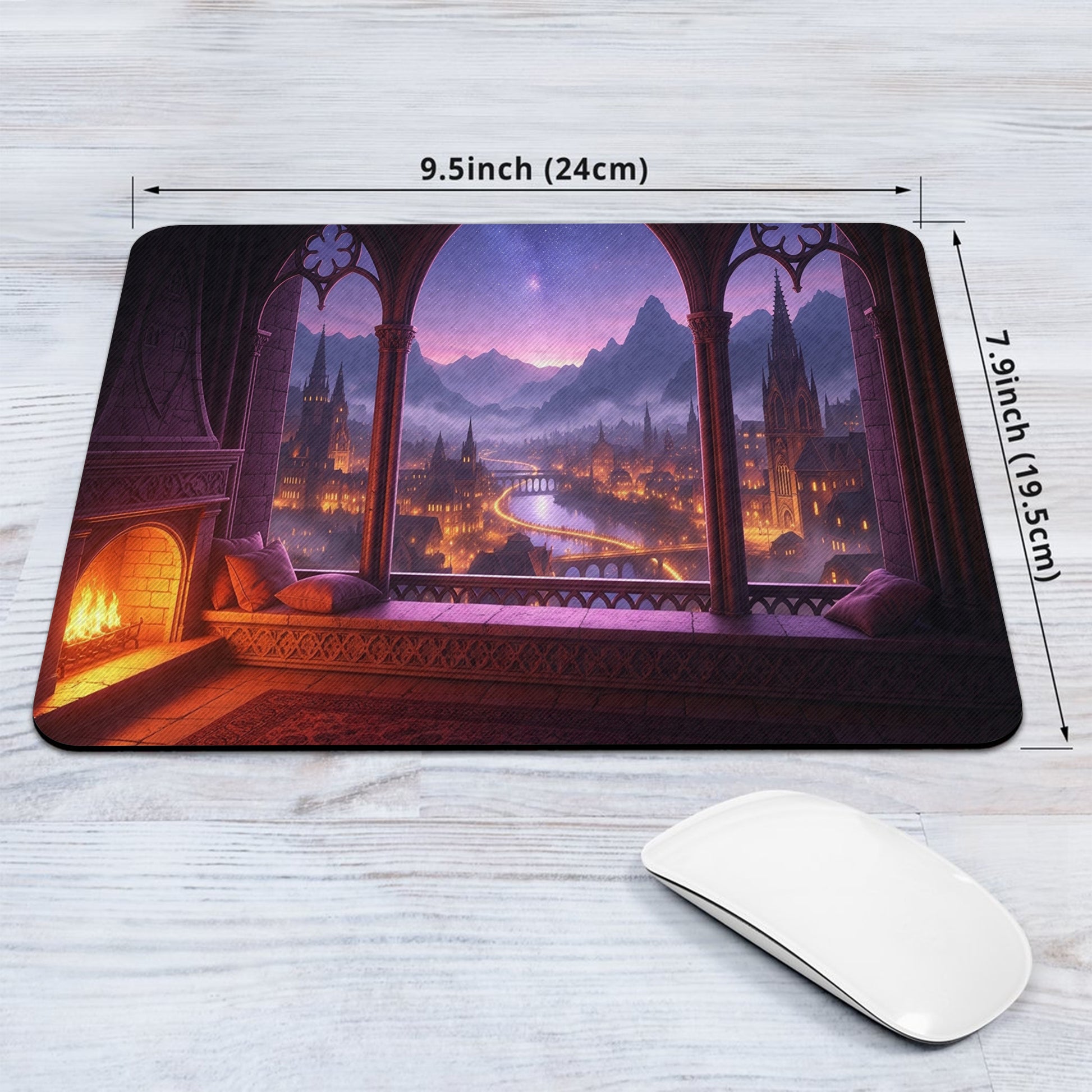 Velaris City of Starlight Desk Mat, ACOTAR Night Court Large Gaming Desk Pad, A Court of Thorns and Roses Bookish Gift DMVLR03