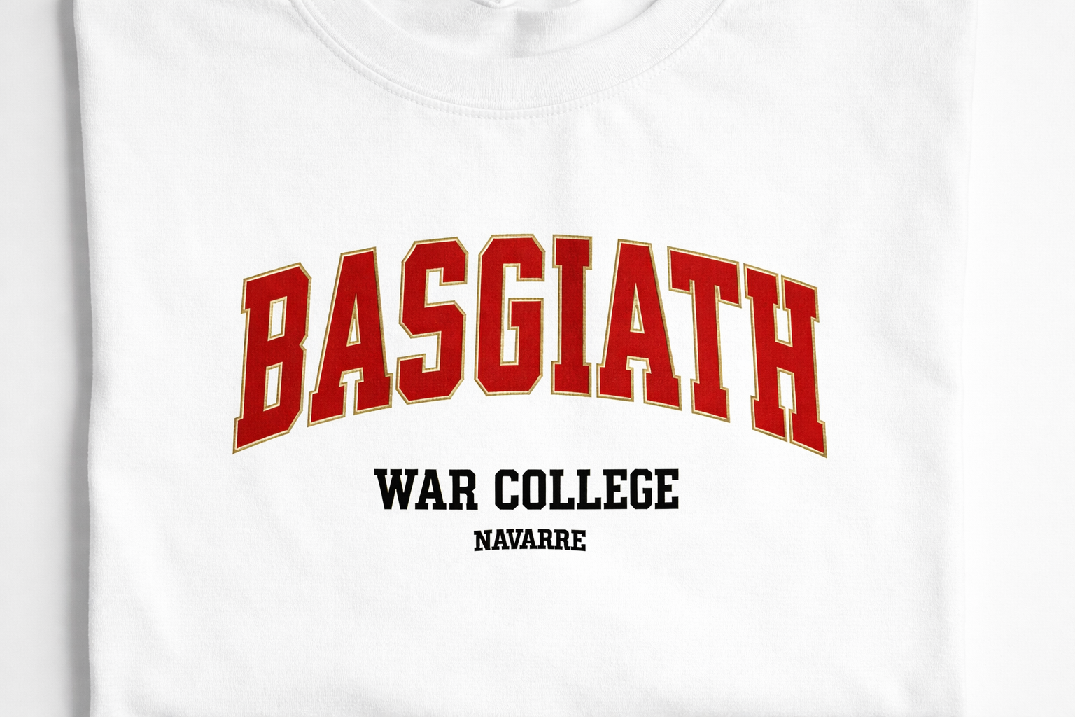 Basgiath War College Sweatshirt, Fourth Wing Inspired Varsity Crewneck, Dragon Rider Bookish Gift for Fantasy Readers VEMB67