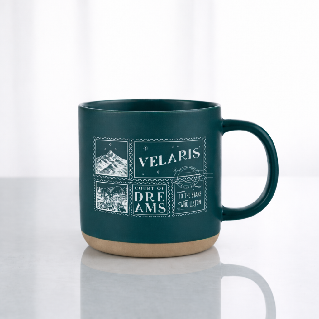 Velaris Pottery Mug, Court of Dreams Ceramic Coffee Cup, ACOTAR Inspired Bookish Mug, Fantasy Reader Gift for Book Lovers PMVLR24