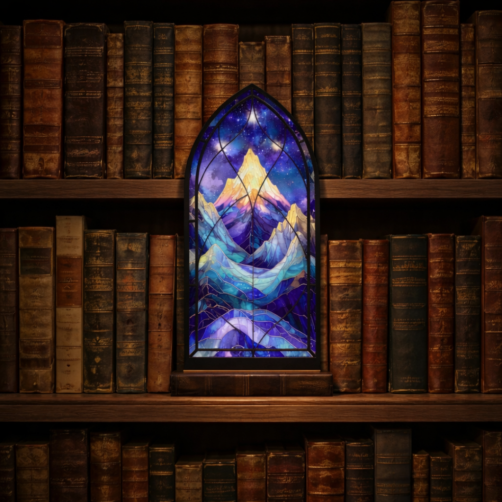 Fantasy Book Nook, Wooden Book Nook, Fantasy Bookshelf Insert, Bookshelf Decor, Unique Gift for Book Lovers BNVLR28