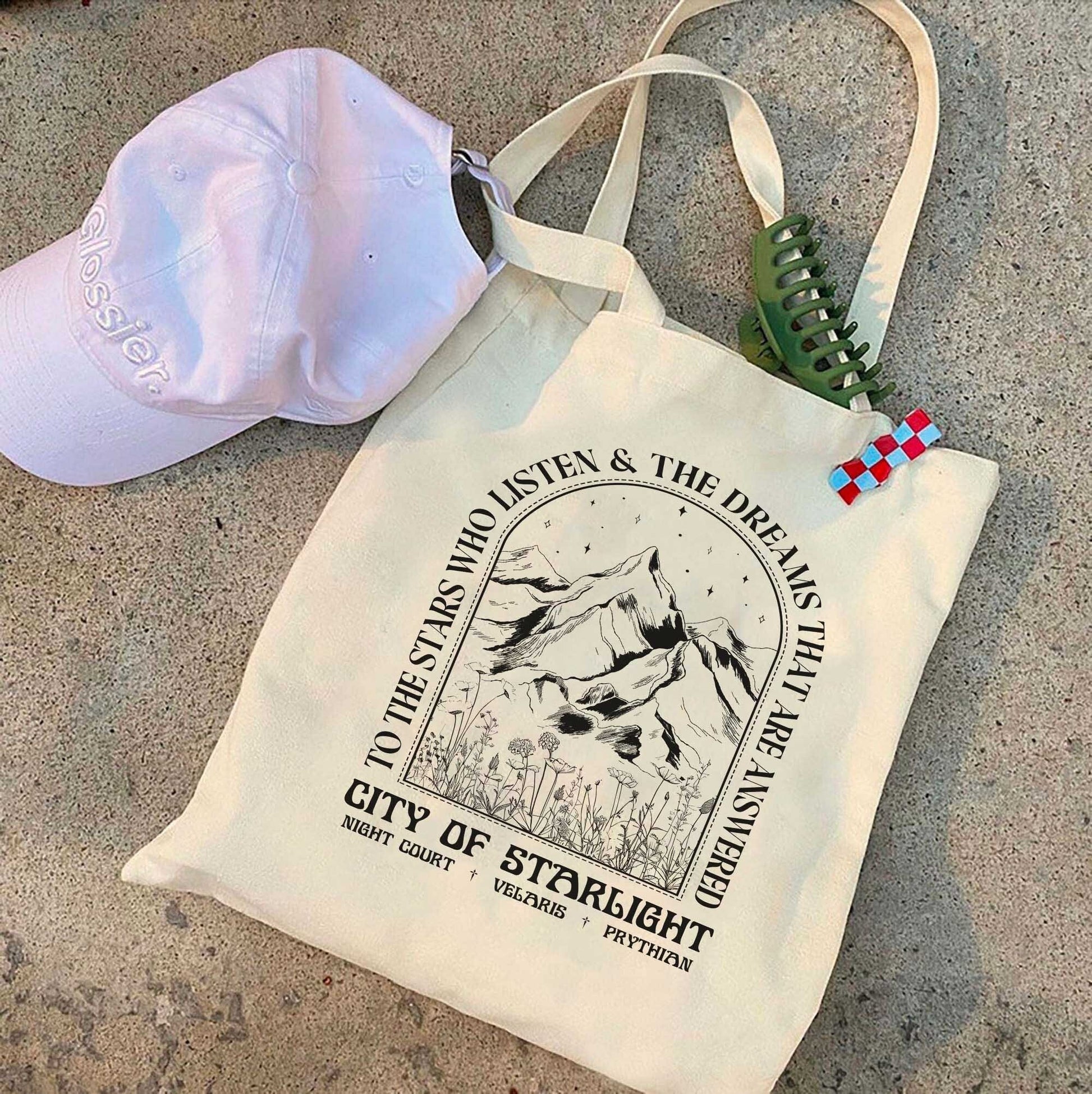 City Of Starlight Velaris Tote Bag, ACOTAR Tote Bag, A Court Of Thorns And Roses, Crescent City, Rhysand, Bookish Tote Bag, FBAA, ACOTAR TBVLR02