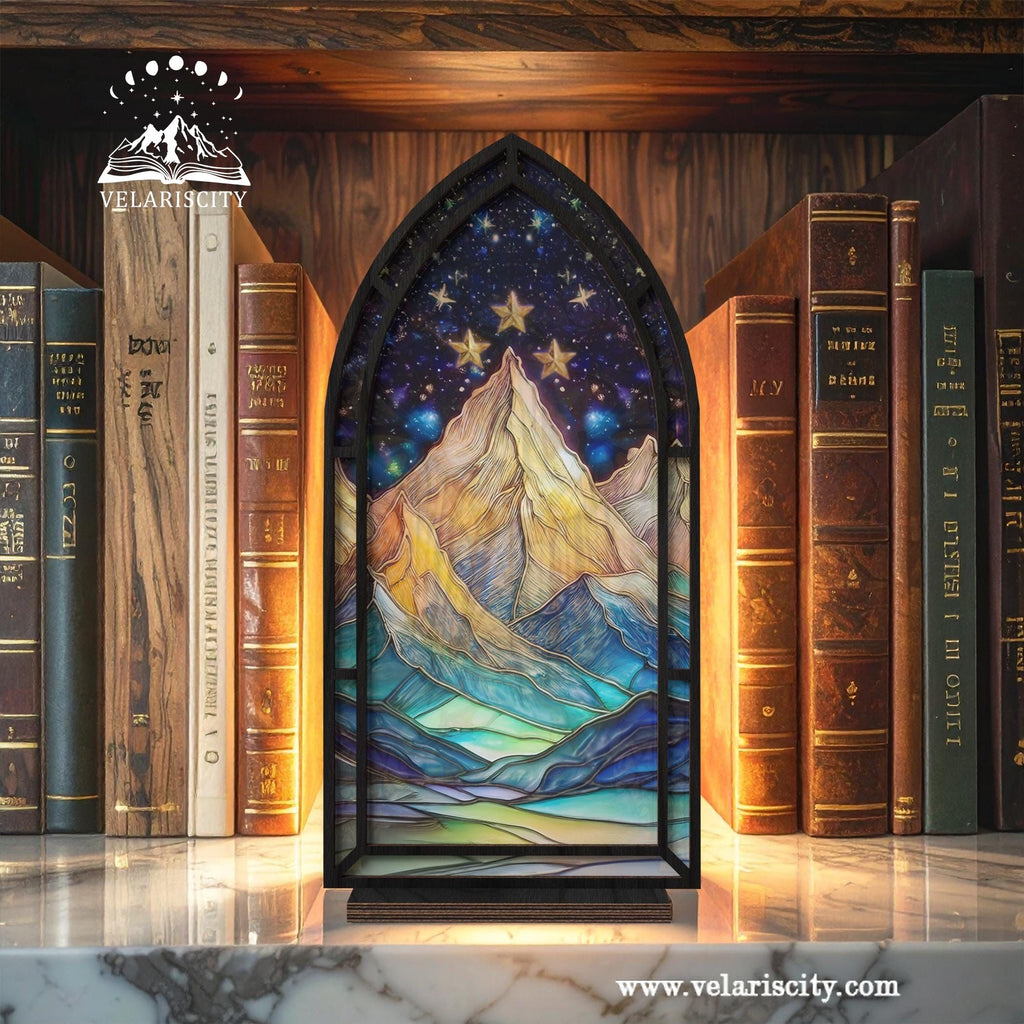 Fantasy Book Nook for Bookaholic, Acrylic Candle Holder, Fantasy Book Lover & Reader Gift, Bookshelf Decor, Library Decor, Bookish Gift BNVLR02