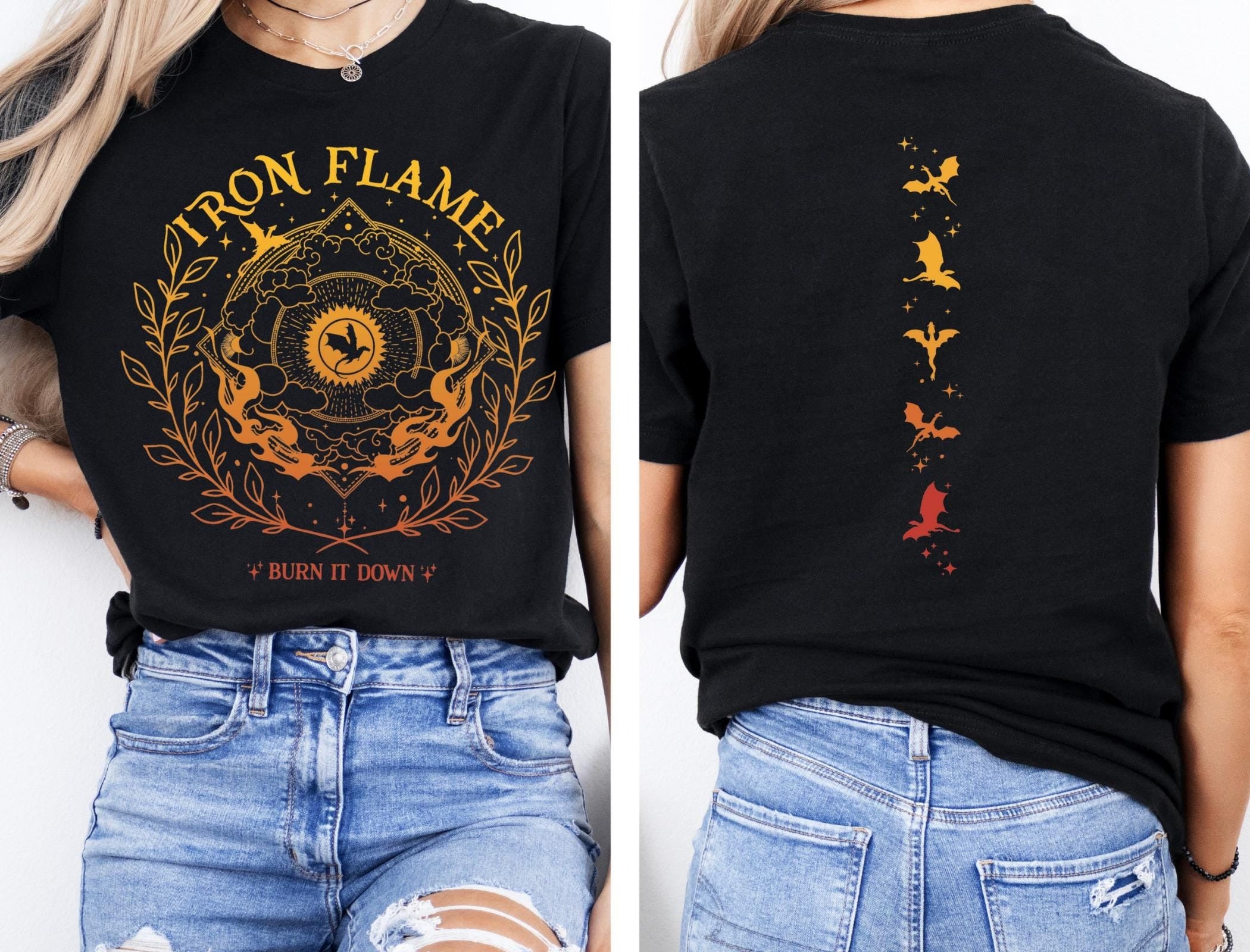 Comfort Colors Iron Flame Shirt, Fourth Wing Shirt, Rebecca Yarros Shirt, Dragon Rider Shirt, Violt Sorrengail, Bookish Shirt, Basgiath War College Shirt CFVLR39