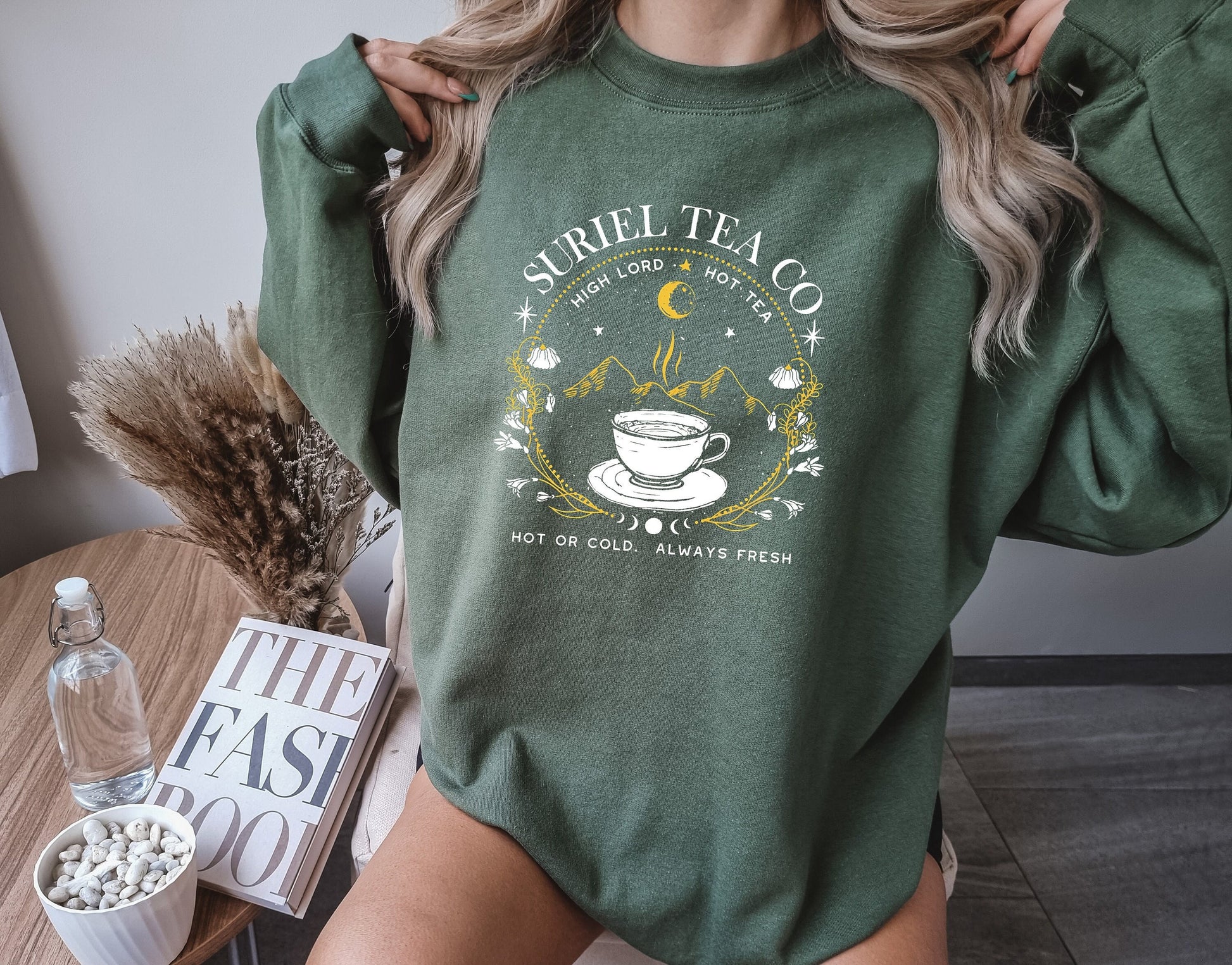 Comfort Colors Suriel Tea Co Comfort Color Shirt, Acotar Bookish Sweatshirt, A Court Of Thorns And Roses Sweatshirt, Suriel Tea Sweatshirt, SJM Sweatshirt CFVLR36