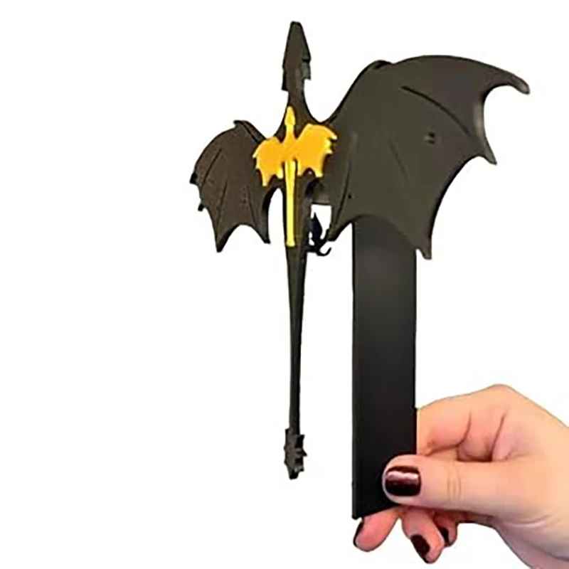 Fourth Wing Double Dragon BOOK INSERT, Bookmark, Book Accessory, Black and Gold Dragons