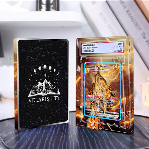 Aelin Queen of Flame Acrylic Block, Throne of Glass Fanart Display, Fireheart Gift for Fantasy Book Lovers, Bookish Room Decor ABVLR04