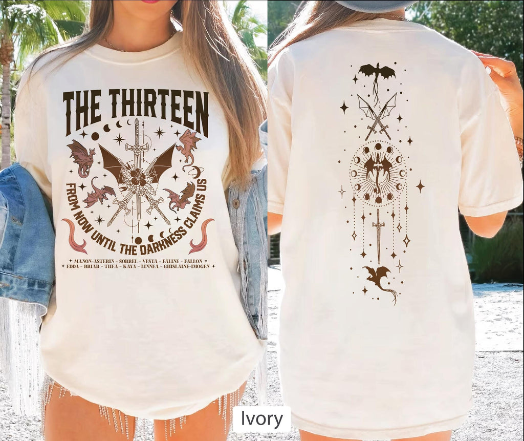 The Thirteen Throne Of Glass Shirt, Comfort Colors We Are The Thirteen Shirt, Until The Darkness Claims Us Shirt,Tog Manon Shirt CFVLR74