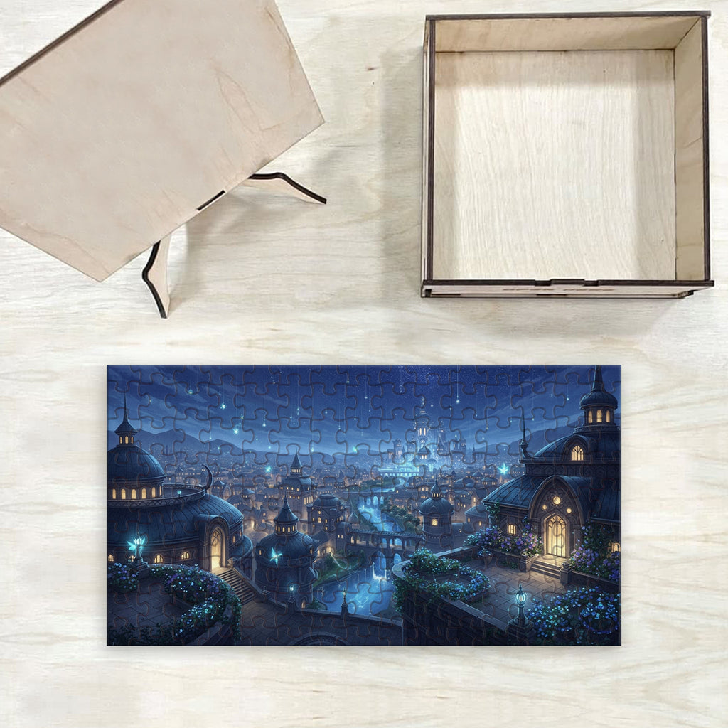 Velaris Puzzle ACOTAR City of Starlight, Fantasy Wooden Jigsaw Puzzle Bookish Gift for Sarah J Maas Fans PVLR04