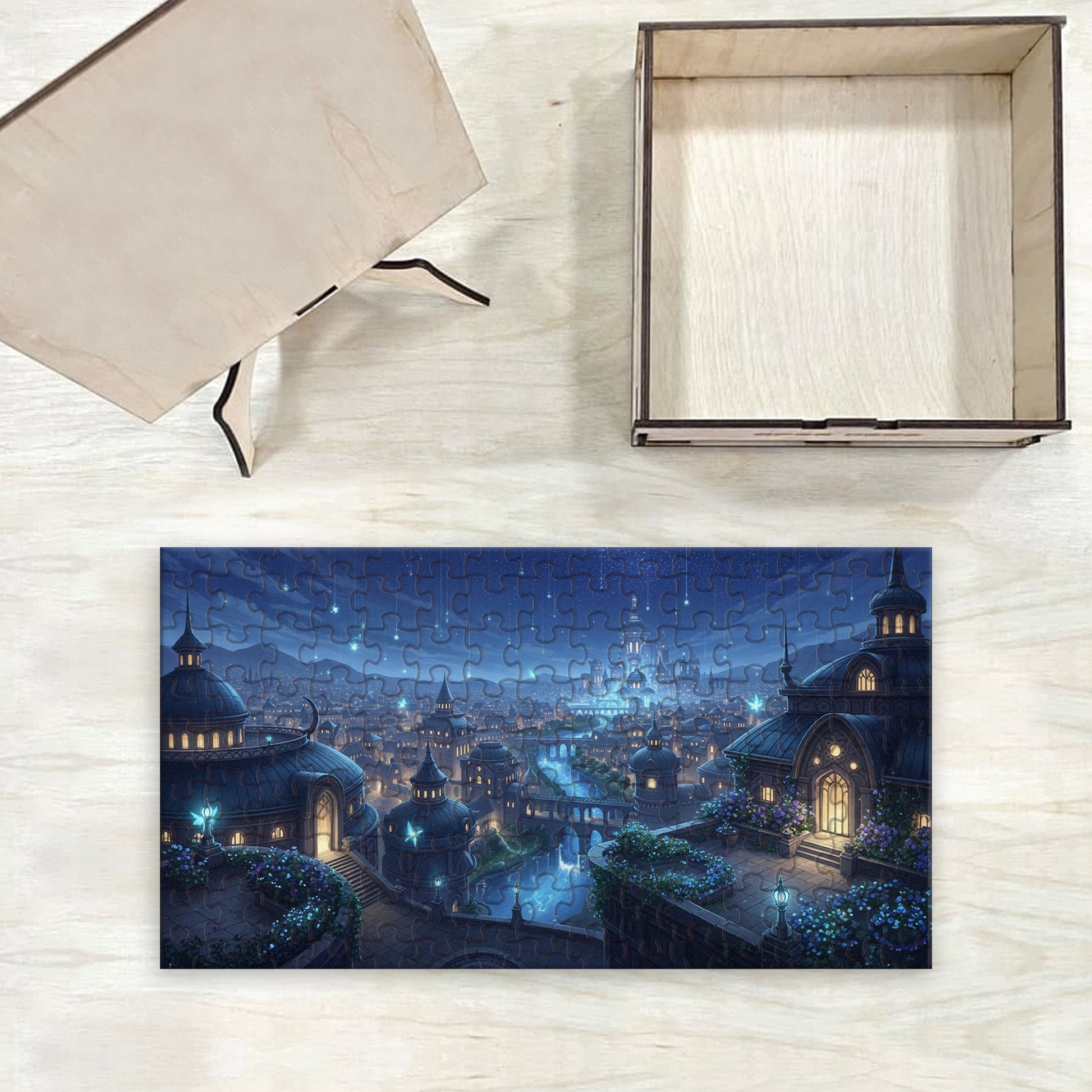 Velaris Puzzle ACOTAR City of Starlight, Fantasy Wooden Jigsaw Puzzle Bookish Gift for Sarah J Maas Fans PVLR04