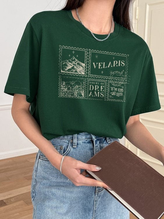 Velaris ACOTAR Comfort Colors T- Shirt, To The Star Who Listen Court Of Dreams Night Court Licensed SJM Merch Rhysand Feyre Nesta Bookish Throne Of Glass CFVLR55