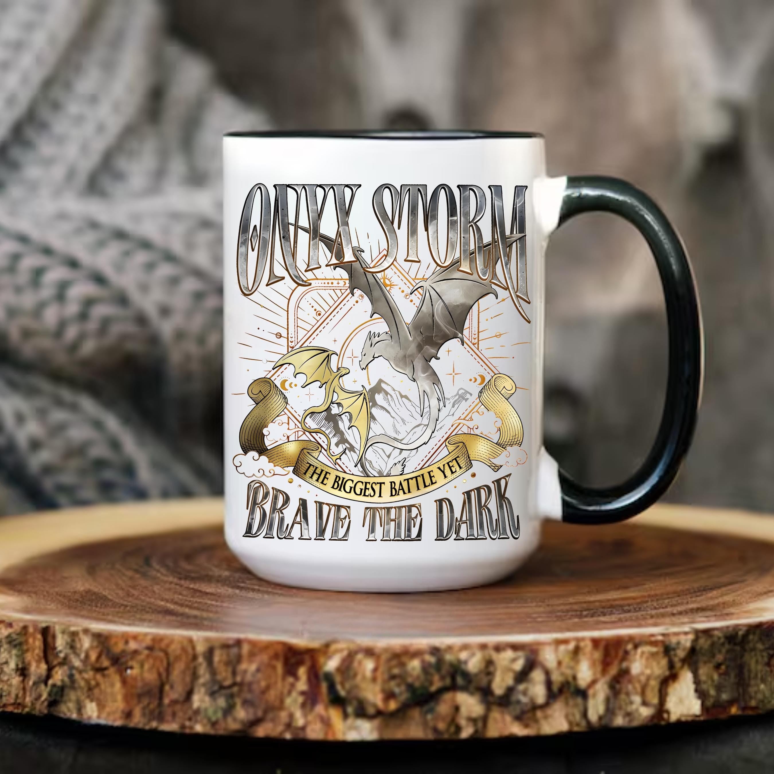 Fourth Wing Mug, Onyx Storm, Basgiath Mug, Dragons Tairn Andarna Dragon Rider War College Bookish Gift Readers Violet Sorrengail Bookish Mug MGVLR41