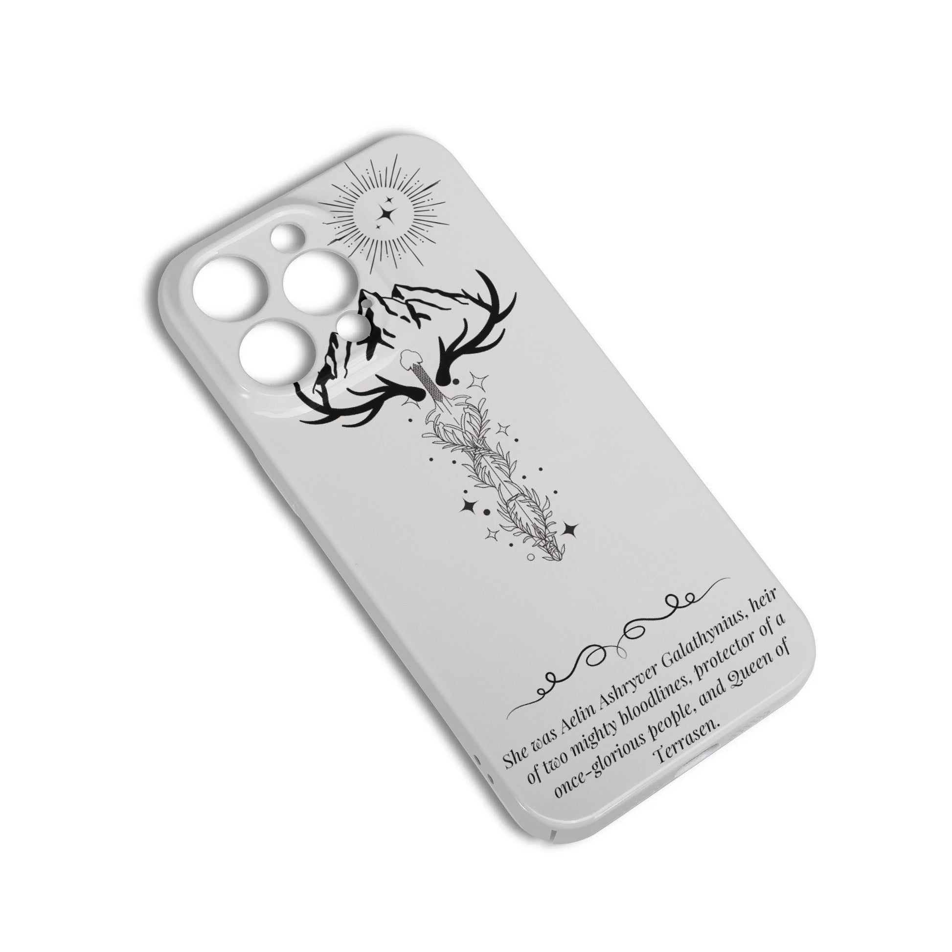 Phone Case Aelin Galathynius Quote Design Inspired TOG, Throne Of Glass Phone Case, Fantasy Novel iPhone Cover, Book Lover Gift  PCVLR40