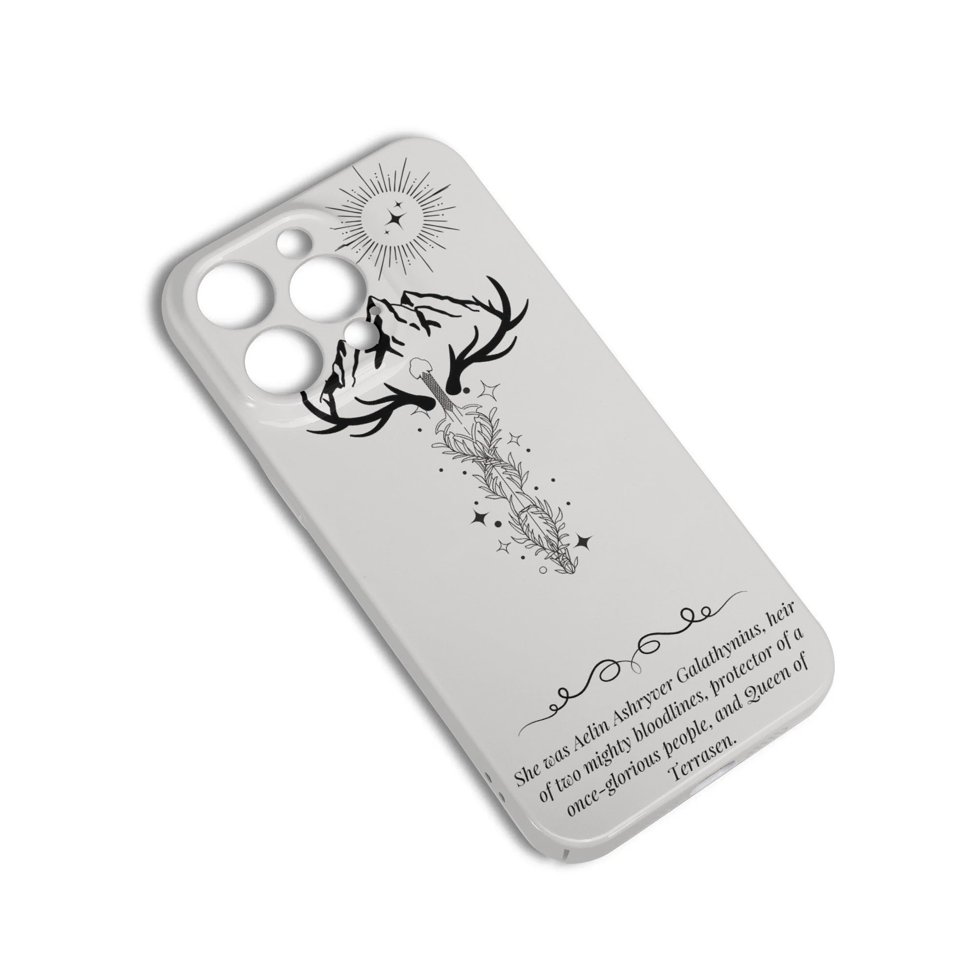 Phone Case Aelin Galathynius Quote Design Inspired TOG, Throne Of Glass Phone Case, Fantasy Novel iPhone Cover, Book Lover Gift  PCVLR40
