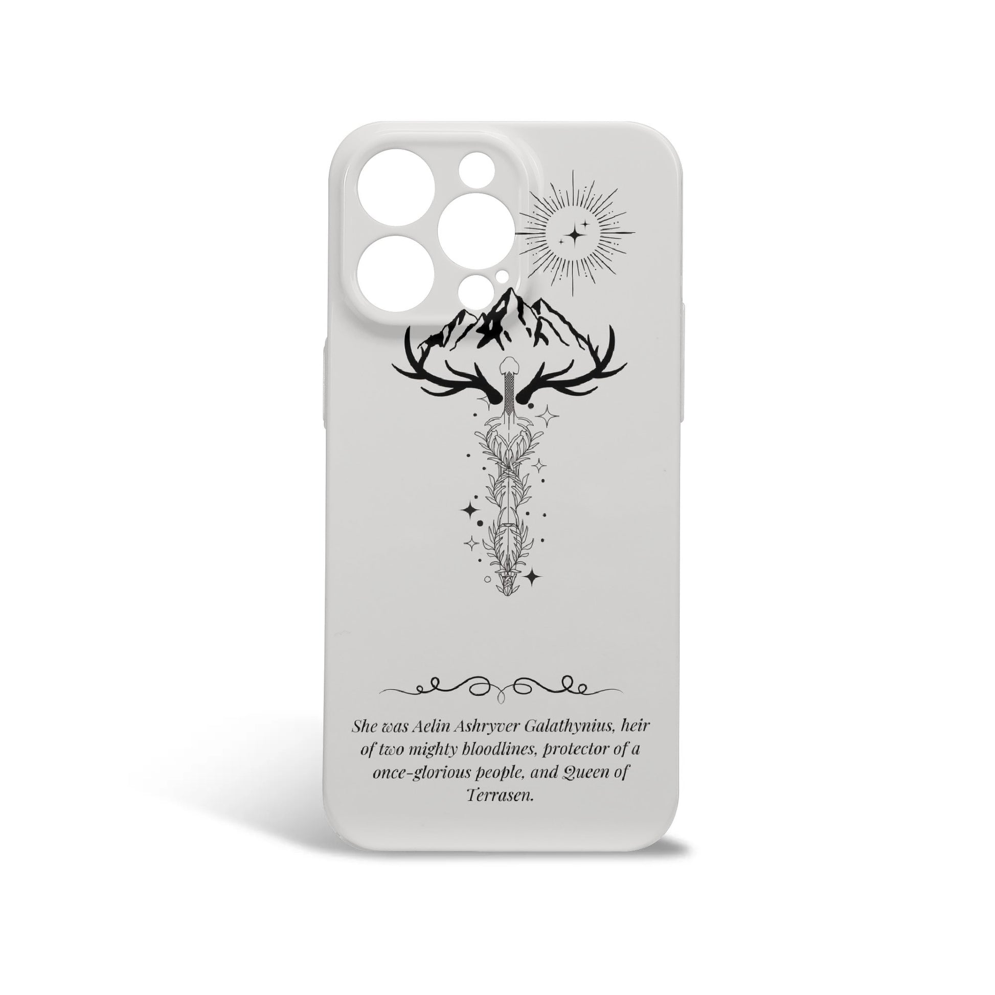 Phone Case Aelin Galathynius Quote Design Inspired TOG, Throne Of Glass Phone Case, Fantasy Novel iPhone Cover, Book Lover Gift  PCVLR40