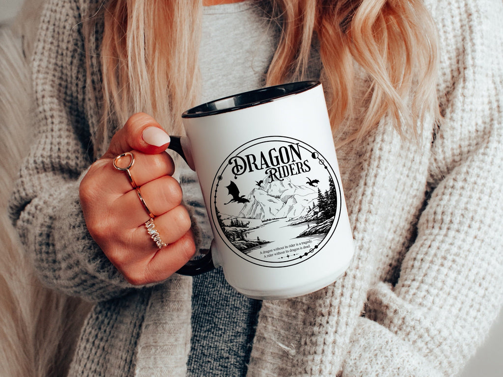 Fourth Wing Mug, Fantasy Readers Mug, Basgiath War College, Book Lover Mug, Dragon Fantasy Mug, Fantasy Romance Reader, Bookish Merch MGVLR43