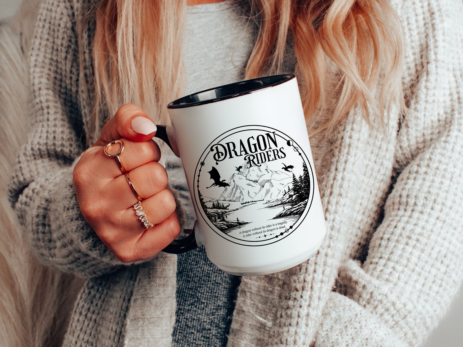 Fourth Wing Mug, Fantasy Readers Mug, Basgiath War College, Book Lover Mug, Dragon Fantasy Mug, Fantasy Romance Reader, Bookish Merch MGVLR43