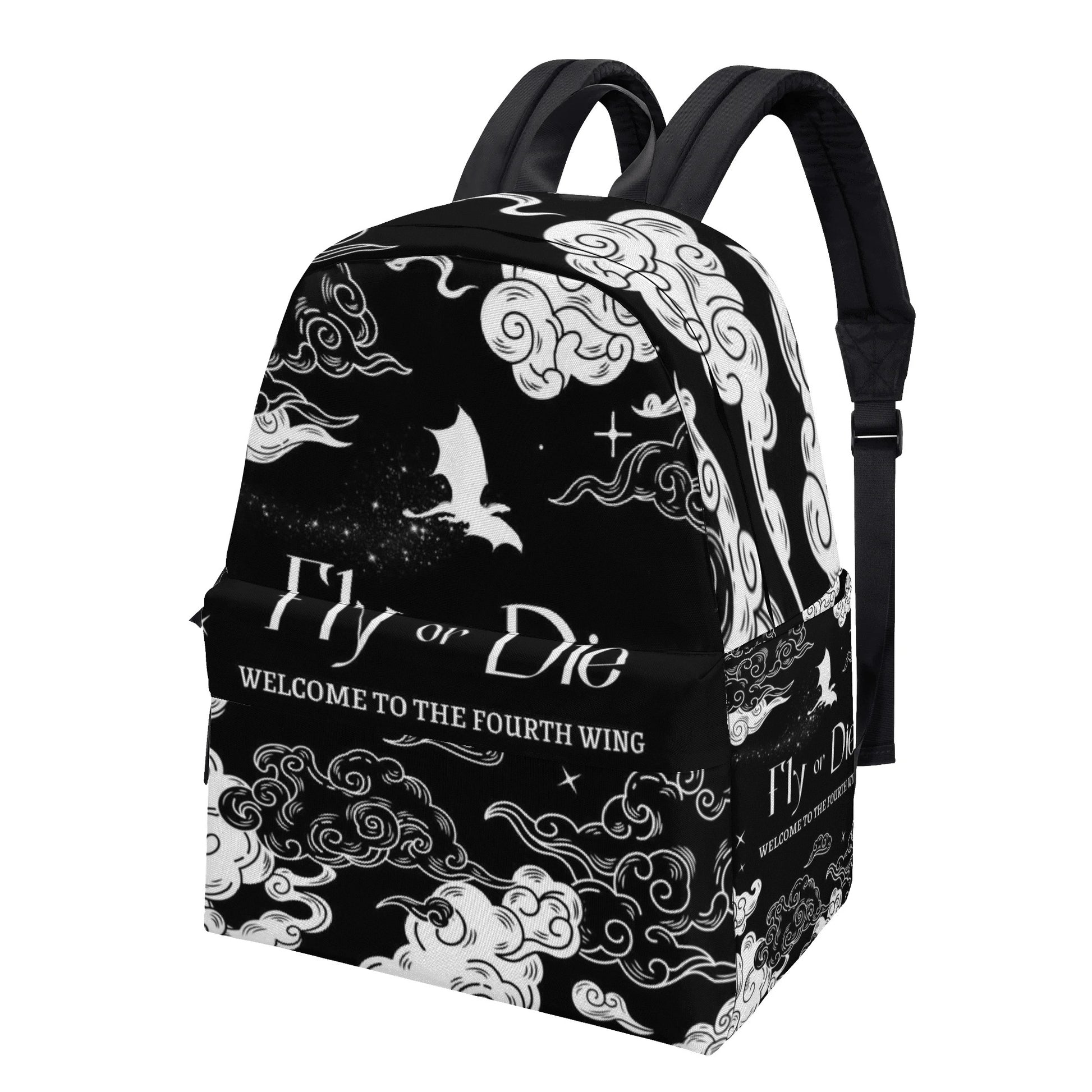Fourth Wing Backpack, Fly Or Die Inspirational Quote Backpack, Book Lover Gift BPVLR39