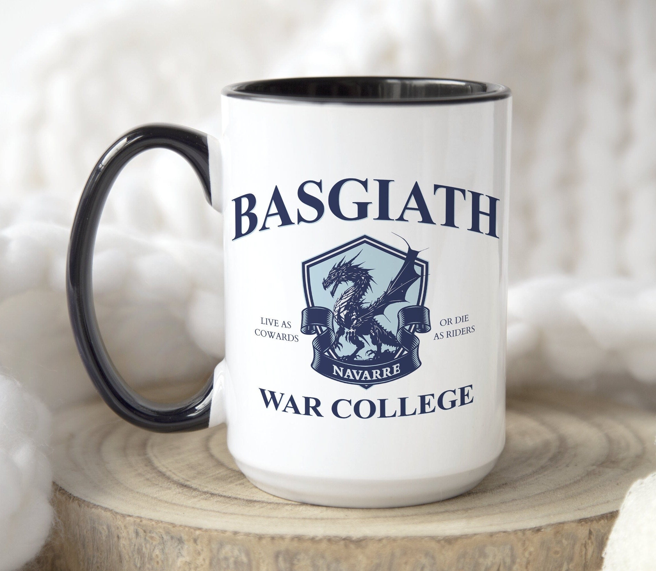 Basgiath War College Mug, Book Lover Mug, Fourth Wing Mug, Bookish Merch, Fantasy Lover, Gift, Fourth Wing, Dragon Rider Mug MGVLR44