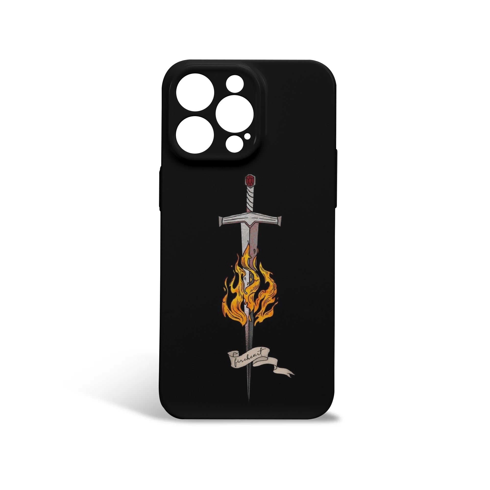 Phone Case Fireheart Sword Design – TOG Inspired Protective Cover, Throne Of Glass Phone Case, Fantasy Novel iPhone Cover, Book Lover Gift  PCVLR42