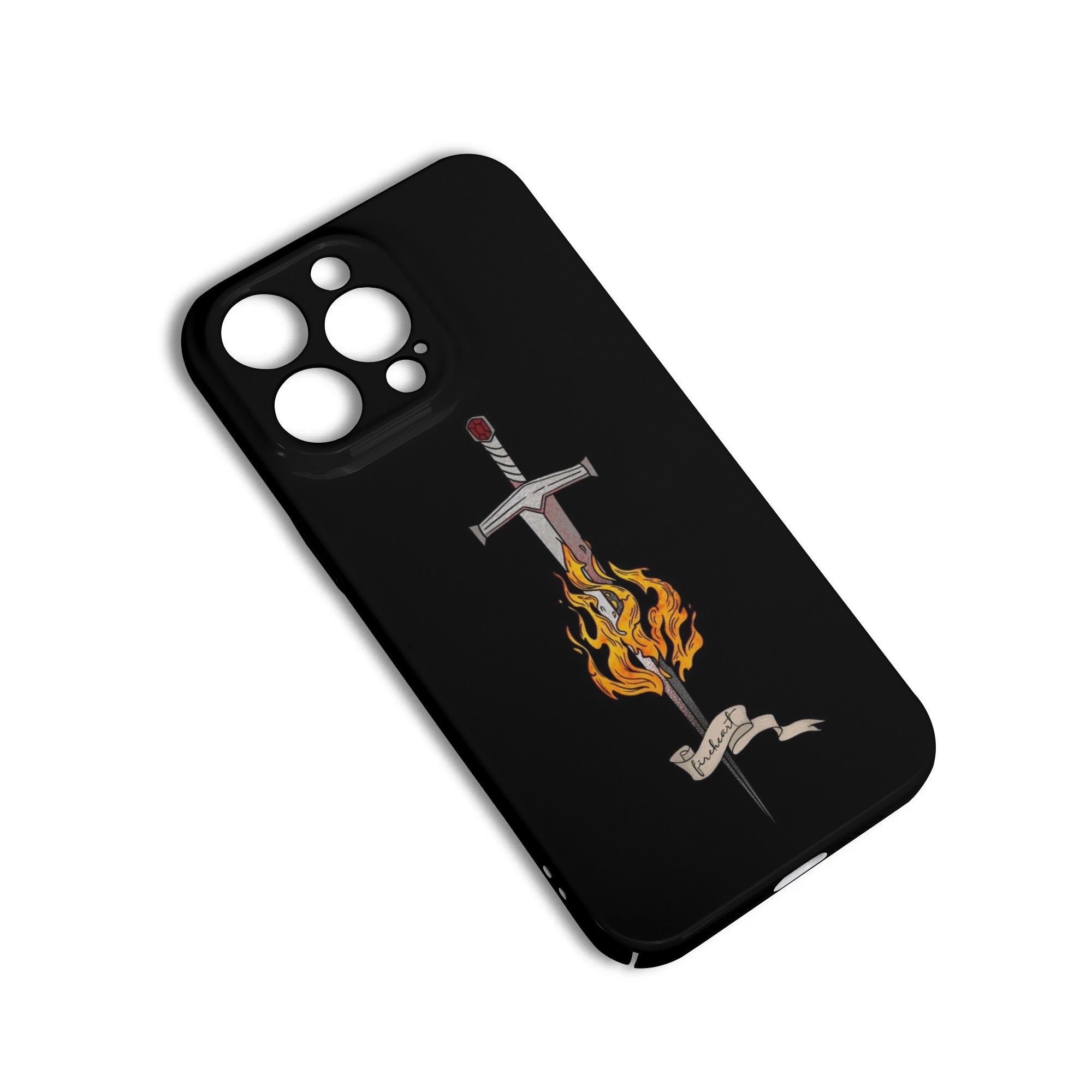 Phone Case Fireheart Sword Design – TOG Inspired Protective Cover, Throne Of Glass Phone Case, Fantasy Novel iPhone Cover, Book Lover Gift  PCVLR42