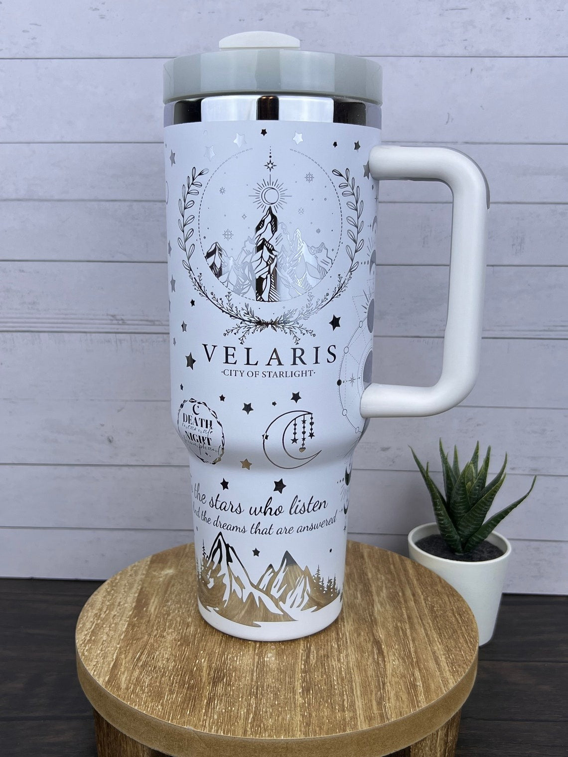 Velaris City of Starlight Tumbler 30oz/40oz, Death And Night Tumbler, Acotar Tumbler. VLR46