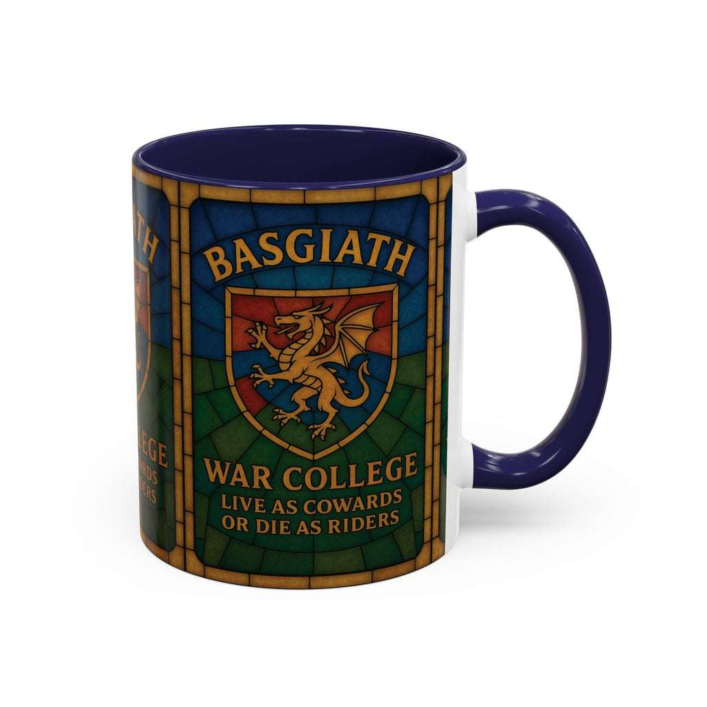 Basgiath Mug War College, Stained Glass Dragon Crest, Fourth Wing Onyx Storm Fantasy Gift, Bookish Coffee Cup, Romantasy Rider Merch MGVLR45