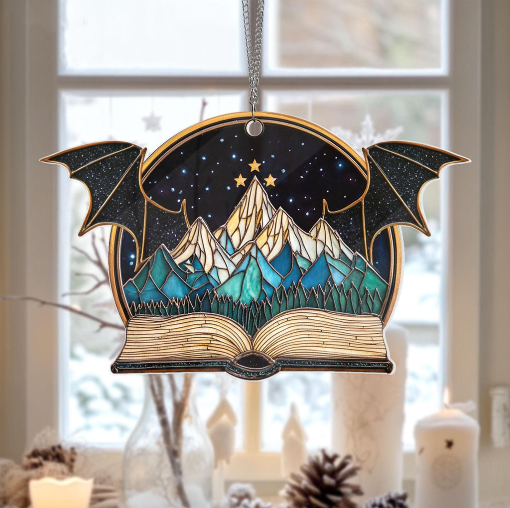 Night Court Suncatcher Ornament, ACOTAR Night Court Acrylic Window Hanging, Fantasy Book Reader Gift, Book Lover Gift, Bookish Gift,Bookshelf Decor SGVLR43