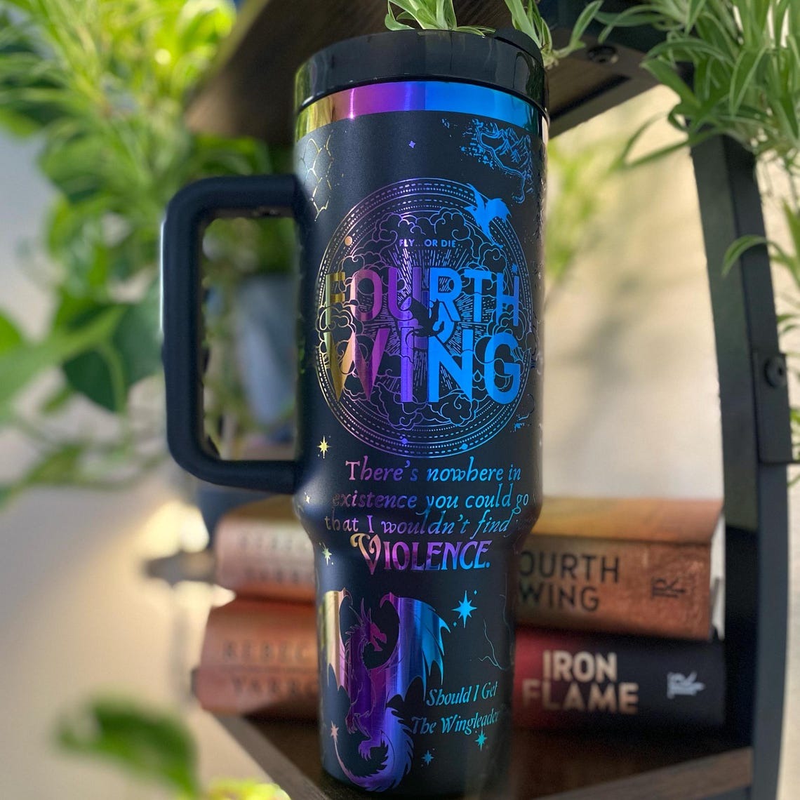 Fouth Wing Tumbler 30oz/40oz, Basgiath War College Tumbler, Fly or Die Tumbler. VLR49
