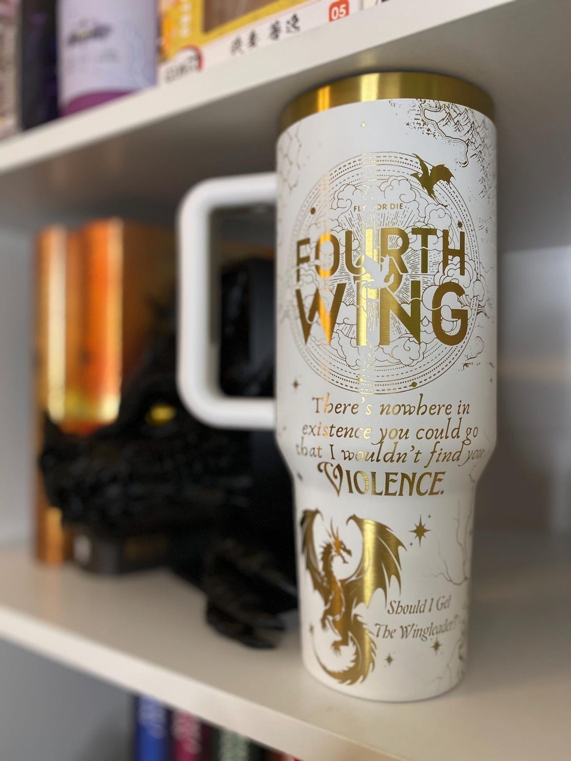 Fouth Wing Tumbler 30oz/40oz, Basgiath War College Tumbler, Fly or Die Tumbler. VLR49