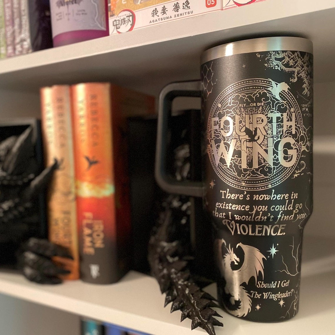 Fouth Wing Tumbler 30oz/40oz, Basgiath War College Tumbler, Fly or Die Tumbler. VLR49