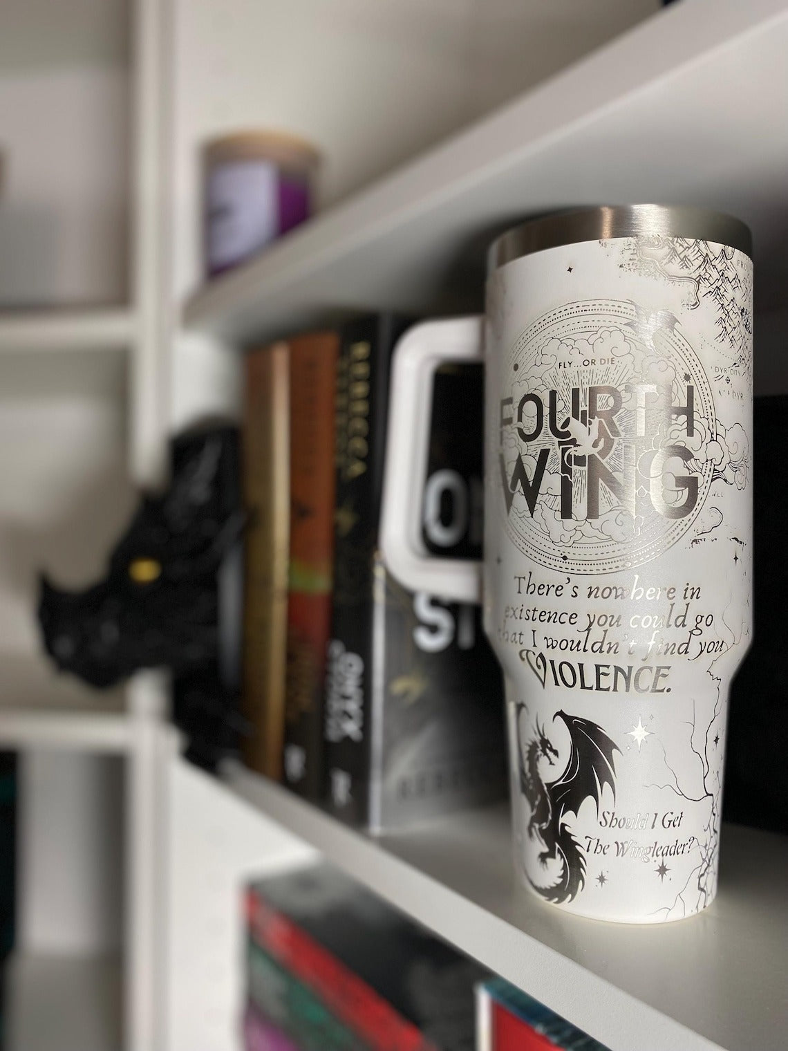 Fouth Wing Tumbler 30oz/40oz, Basgiath War College Tumbler, Fly or Die Tumbler. VLR49