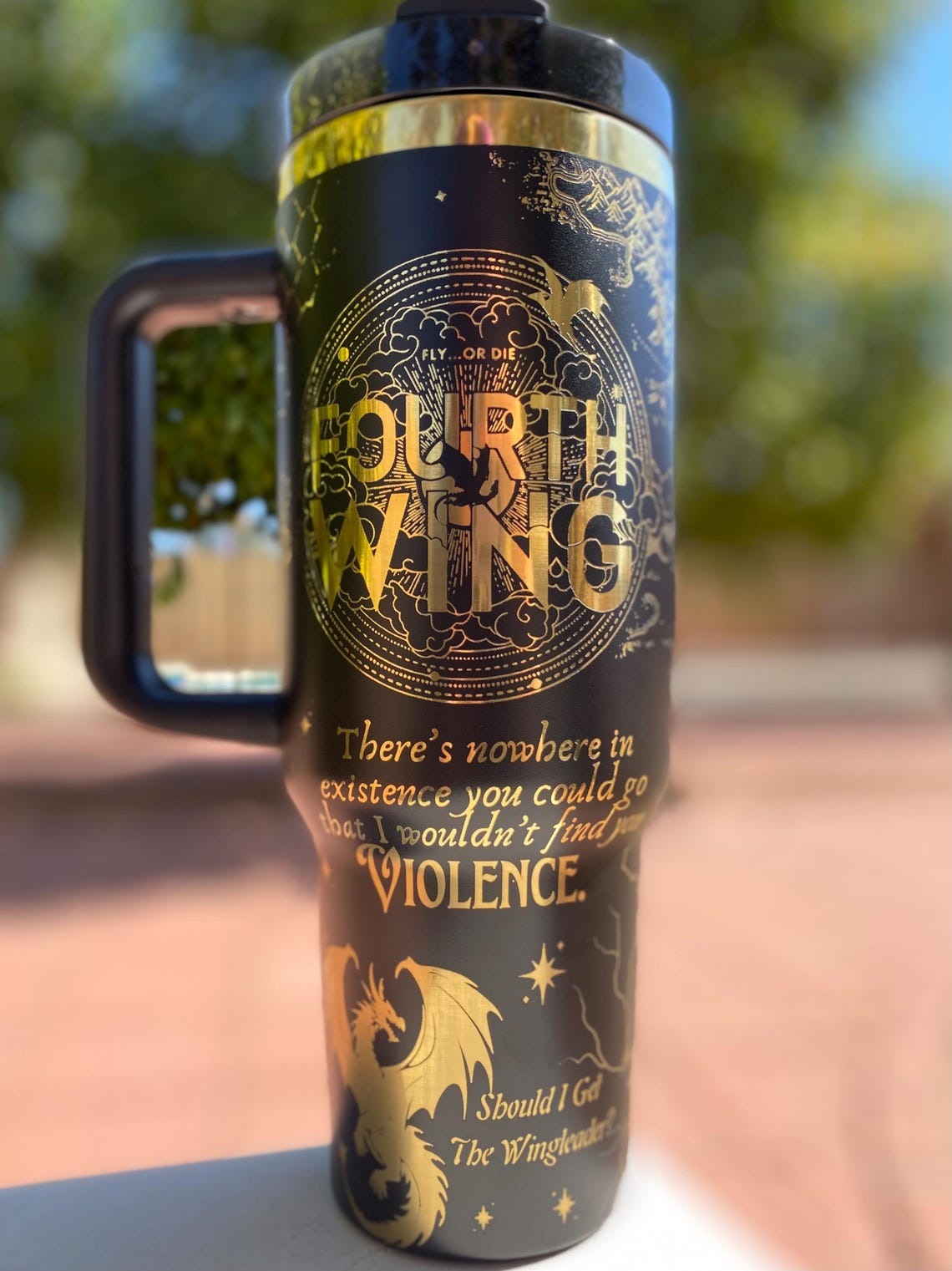 Fouth Wing Tumbler 30oz/40oz, Basgiath War College Tumbler, Fly or Die Tumbler. VLR49