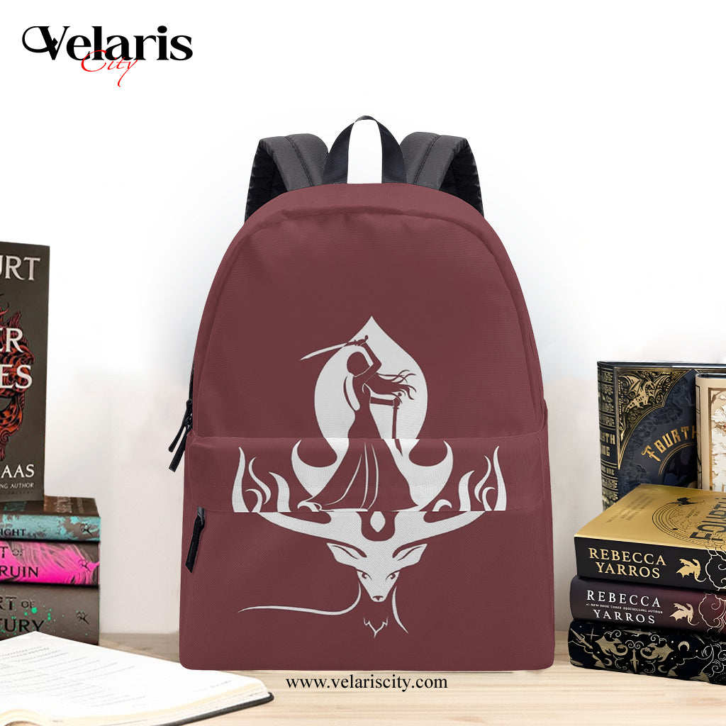 Throne of Glass Warrior Backpack ,Terrasen Inspired Backpack, Book Lover Gift BPVLR44