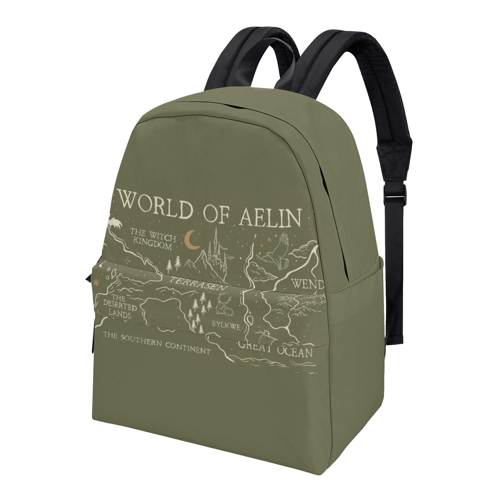 World of Aelin Map Backpack, Fantasy Book Lover Bag, TOG Inspired School Backpack, Book Lover Gift BPVLR42