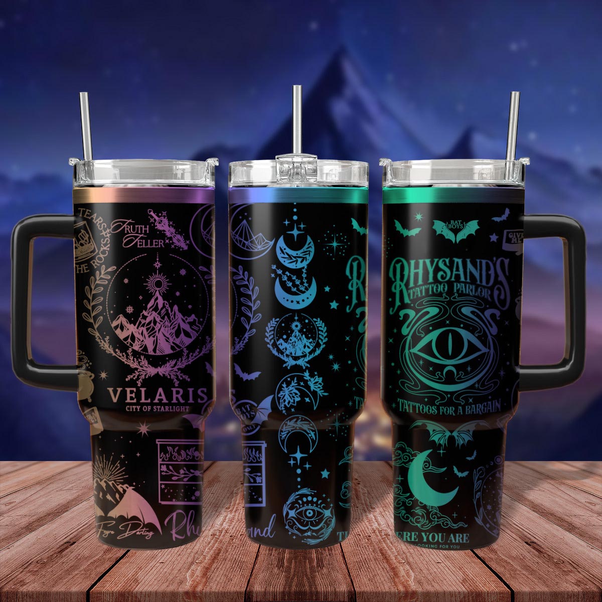 Velaris Rhysand’s  Tumbler 30oz/40oz, Velaris City Of Starlight Tumbler, Velaris Bookish Tumbler. VLR20