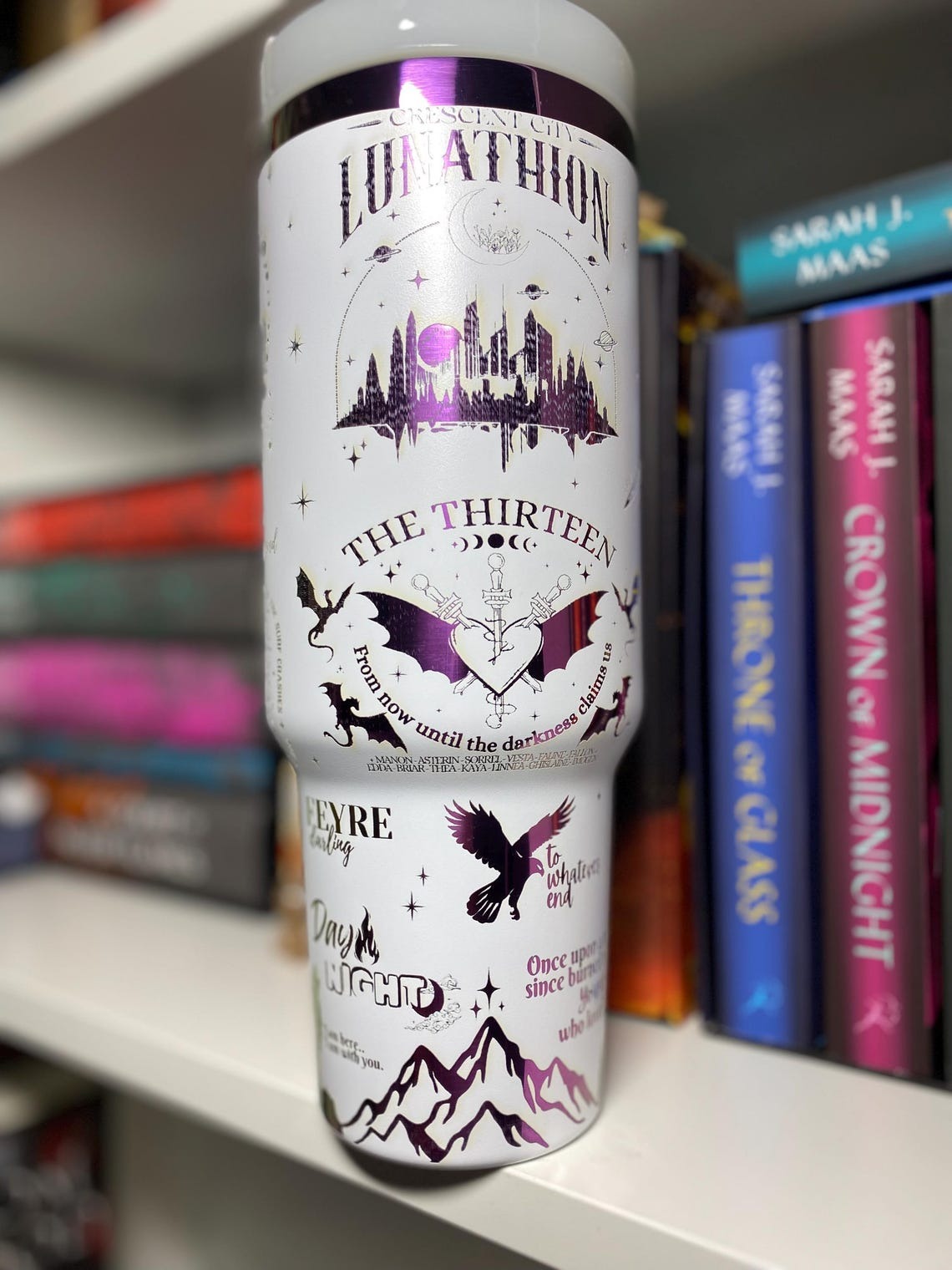Throne Of Glass Tumbler 30oz/40oz, The Thirteen Tumbler, Terrasen Tumbler. VLR47