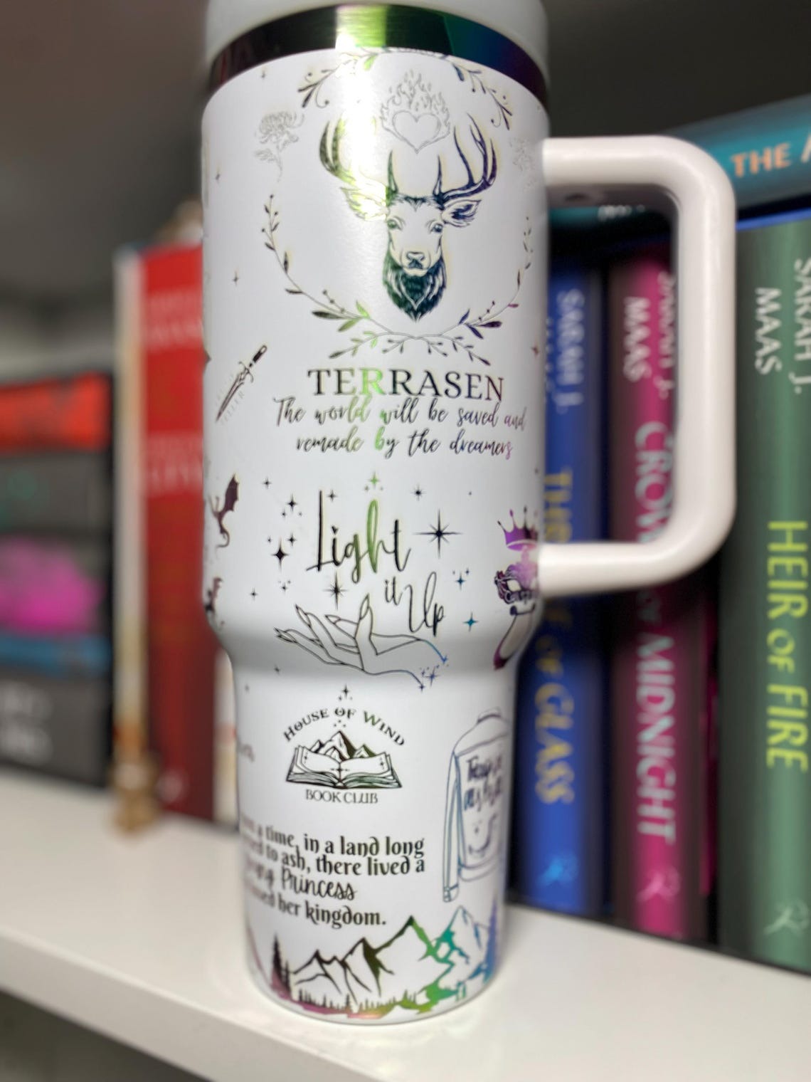 Throne Of Glass Tumbler 30oz/40oz, The Thirteen Tumbler, Terrasen Tumbler. VLR47
