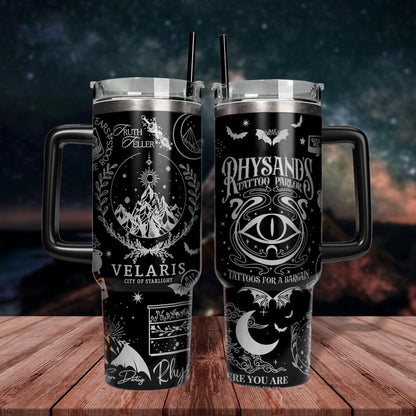 Velaris Rhysand’s  Tumbler 30oz/40oz, Velaris City Of Starlight Tumbler, Velaris Bookish Tumbler. VLR20