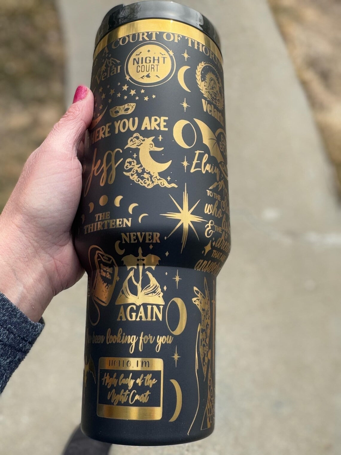 Acotar Tumbler 30oz/40oz, Velaris City Tumbler, Bat Boy Only Tumbler. VLR48
