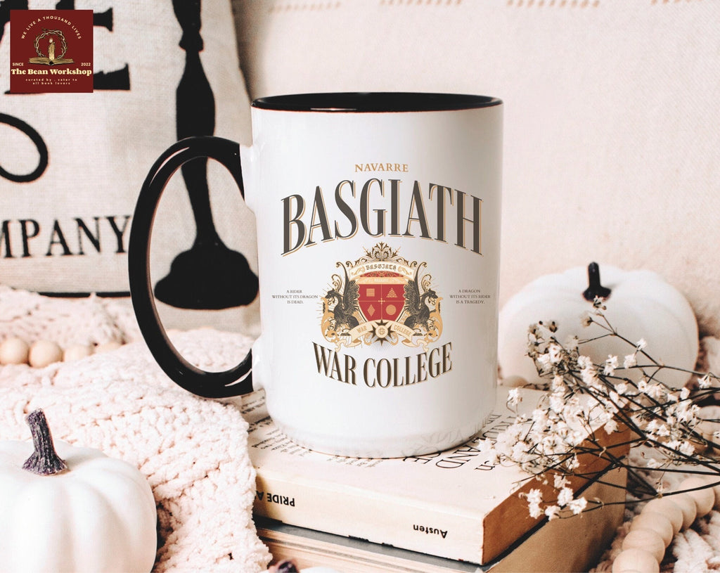 Fourth Wing Mug, Basgiath War College Travel Cup, Official Rebecca Yarros Merchandise, Birthday Gift for Book Lovers from Best Friends MGVLR48
