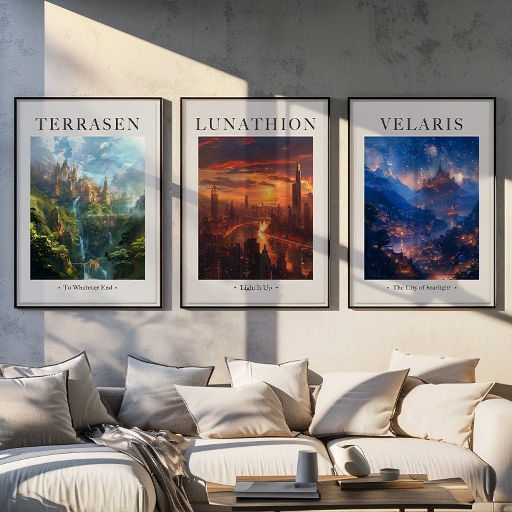 ACOTAR Velaris City of Starlight Poster, Crescent City, Throne of Glass Instant Digital Art Poster, BookLover VLRP24