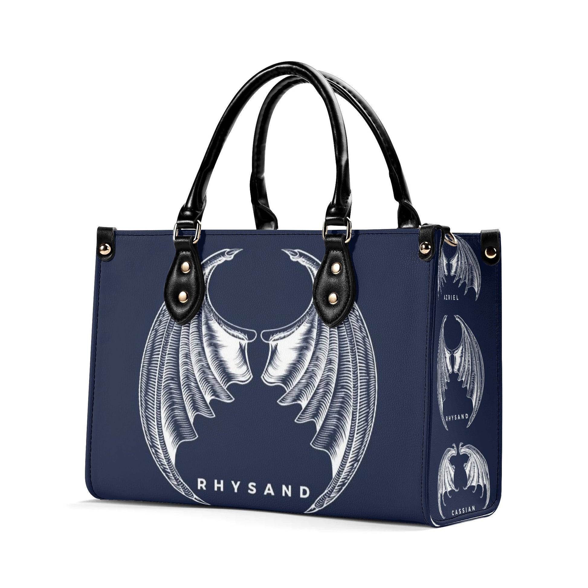 Rhysand'wings Leather Bag,  ACOTAR inspired Bag, Personalized Leather Bag, Fantasy Leather Handbag, Perfect Gift for Women. HBVLR05