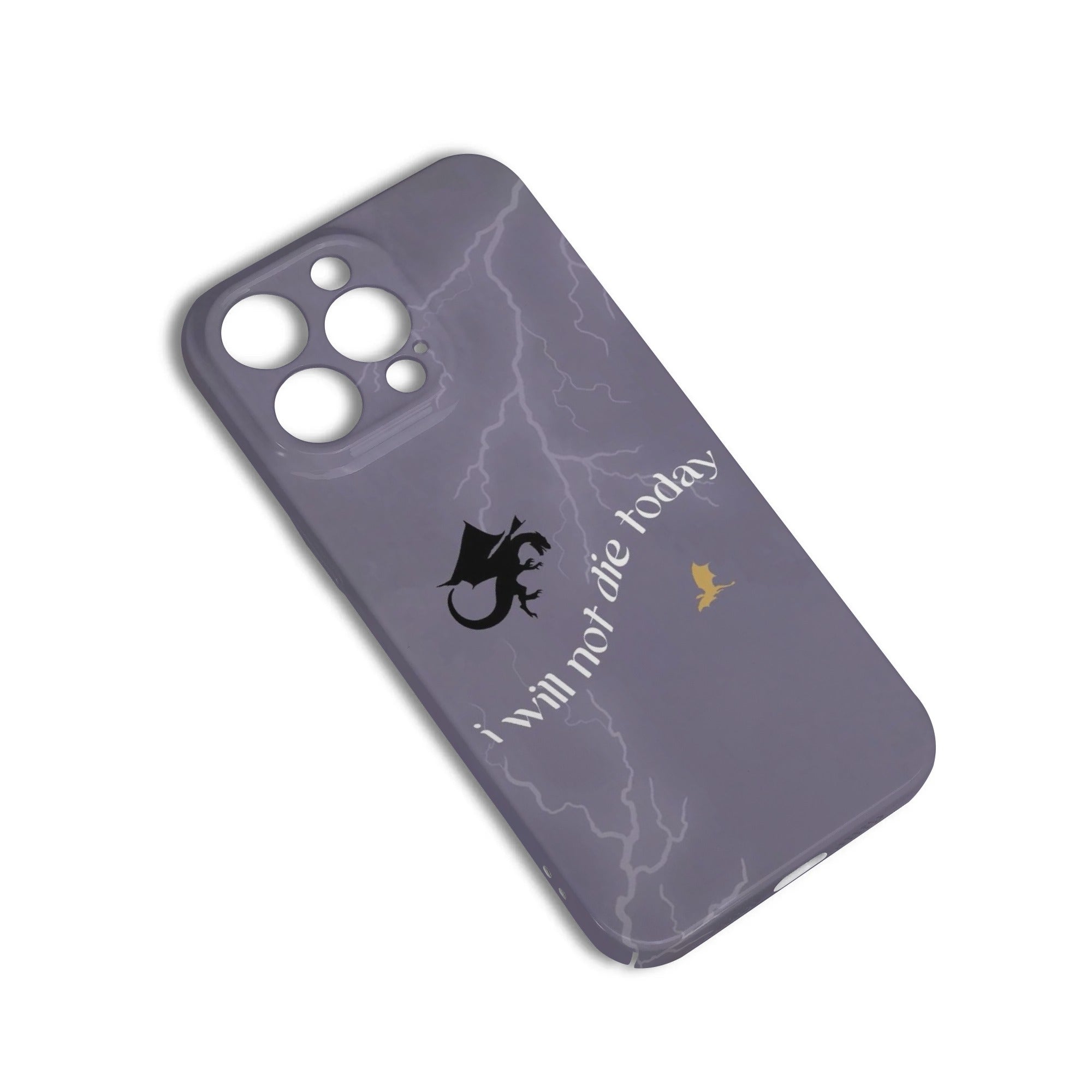 "I will not die today" Phone Case - Inspired by Fourth Wing, Magical Phone Cover, Fantasy Art Accessories PCVLR04