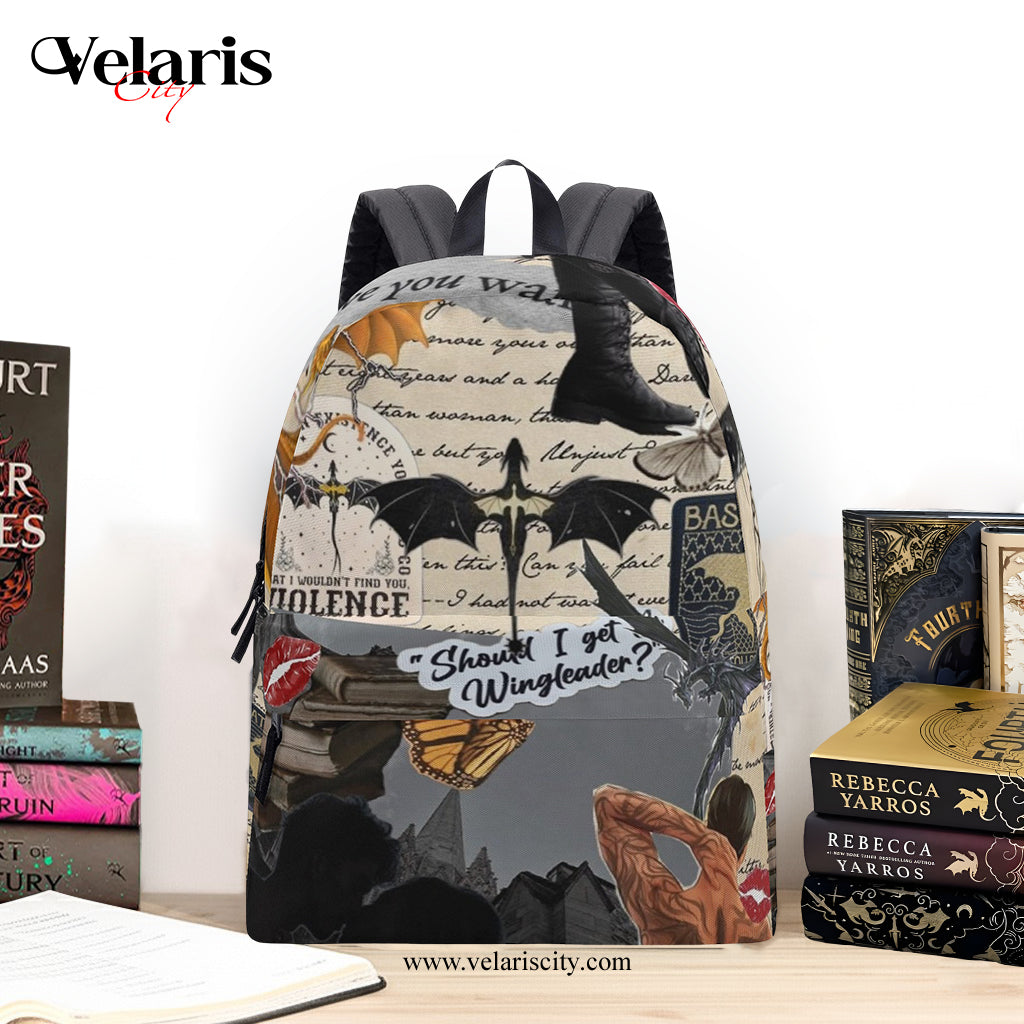 ACOTAR Aesthetic Backpack, Should I Get Wingleader Quote Inspired Backpack, Fantasy Book Lover Bag  BPVLR05