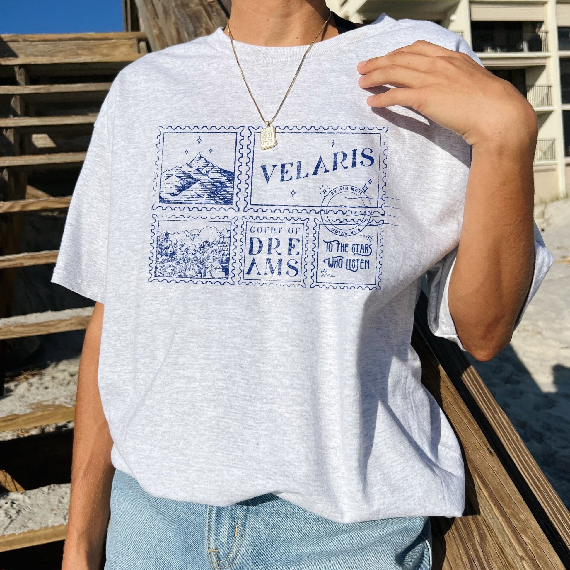 Velaris ACOTAR Comfort Colors T- Shirt, To The Star Who Listen Court Of Dreams Night Court Licensed SJM Merch Rhysand Feyre Nesta Bookish Throne Of Glass CFVLR55