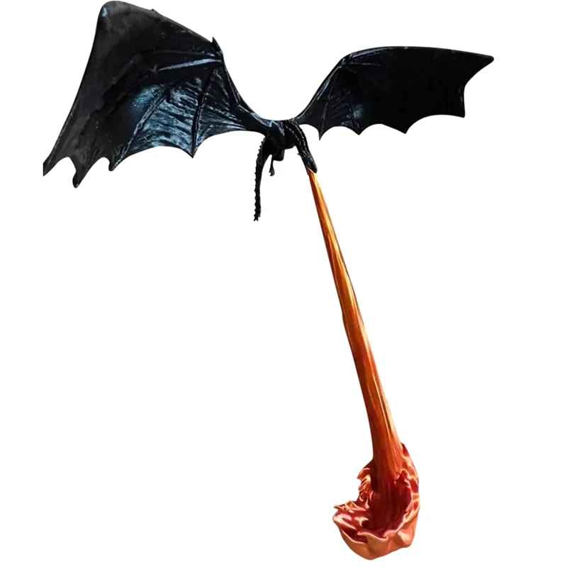 Fly-By Fire Breathing Dragon Bookshelf Decor, Fantasy Display for Dragon Lovers, Dragon Book Shelf Decor, Book Dragon, Summer