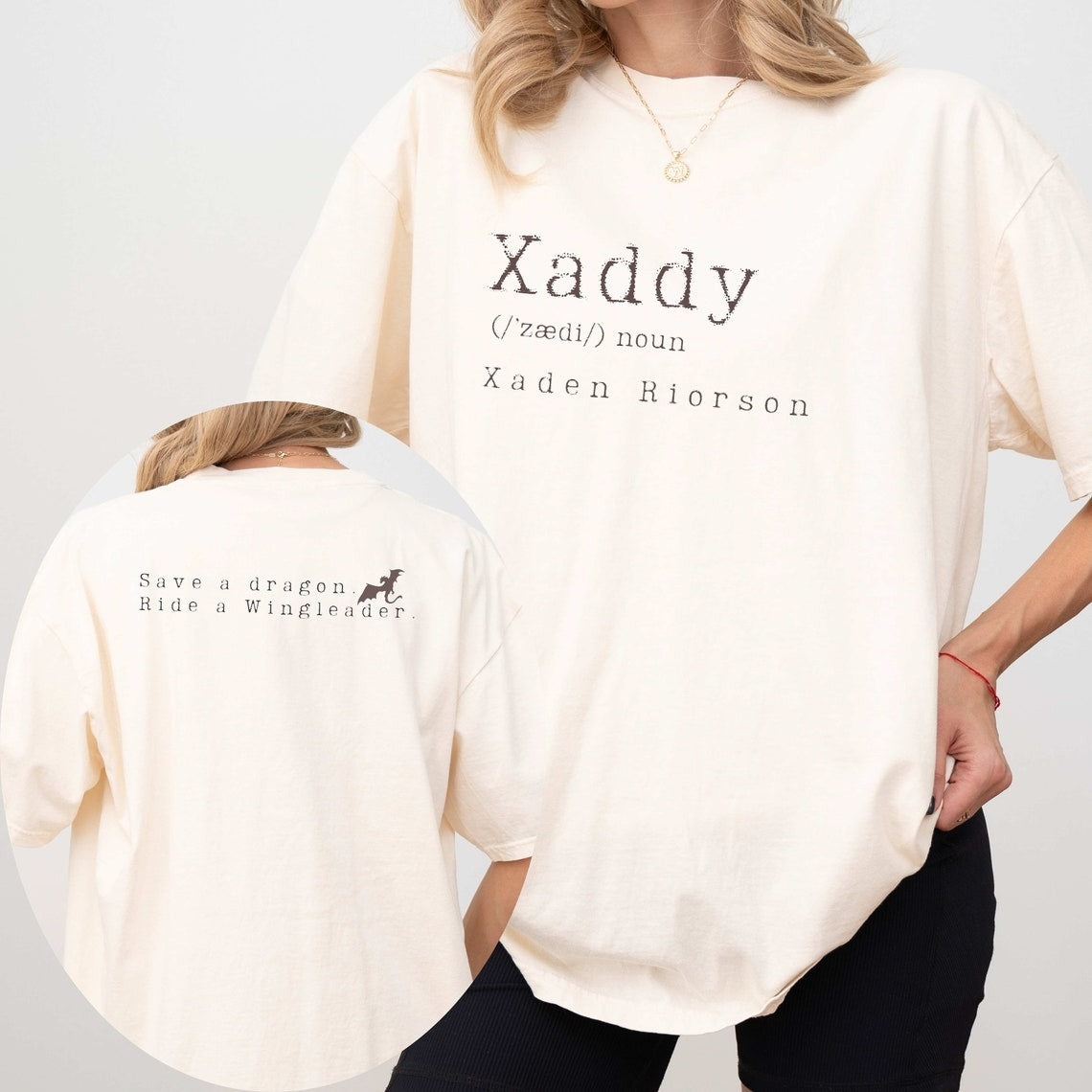 Xaddy, Xaddy Comfort Colors Shirt, Xaden Riorson Shirt, Xaden Fourth Wing Shirt. CFVLR03