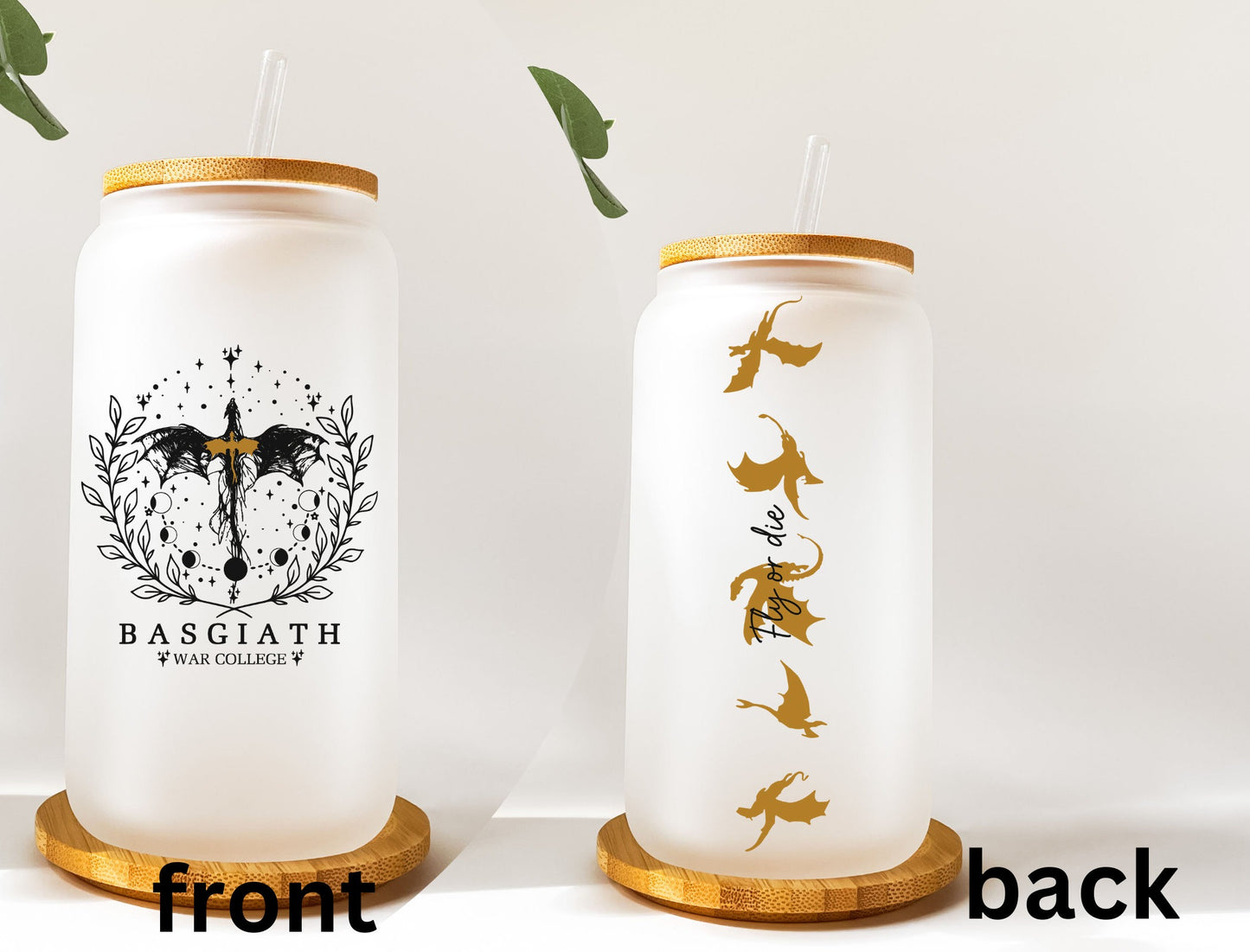 Fourth Wing Double-side Tumbler, Basgiath War College Cup, Dragon Rider Cup,Xaden Riorson,Riders Quadrant,Fantasy reader,Bookish Gift Idea GLVLR06