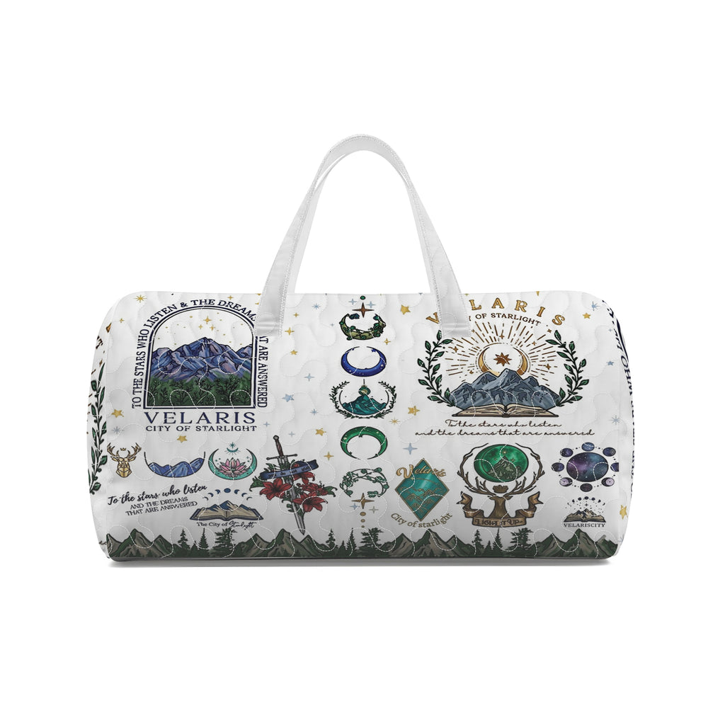 Velaris Of Starlight Duffel Bag, Night Court Weekender Bag, ACOTAR Inspired Travel Bag, Fantasy Book Lover Gift, QTBVLR05